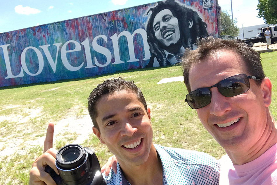 Wynwood Art District: Friends and the Loveism mural