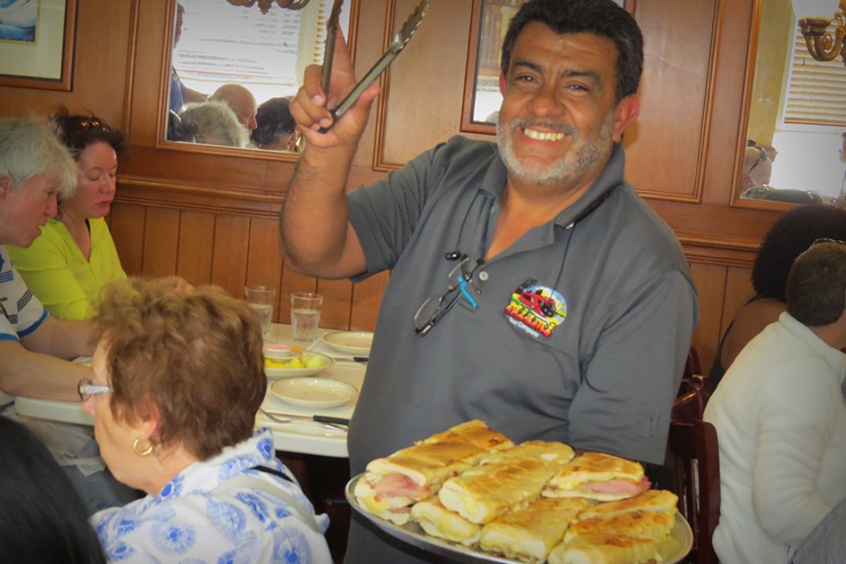 Lunch in Little Havana: Serving cuban sandwiches
