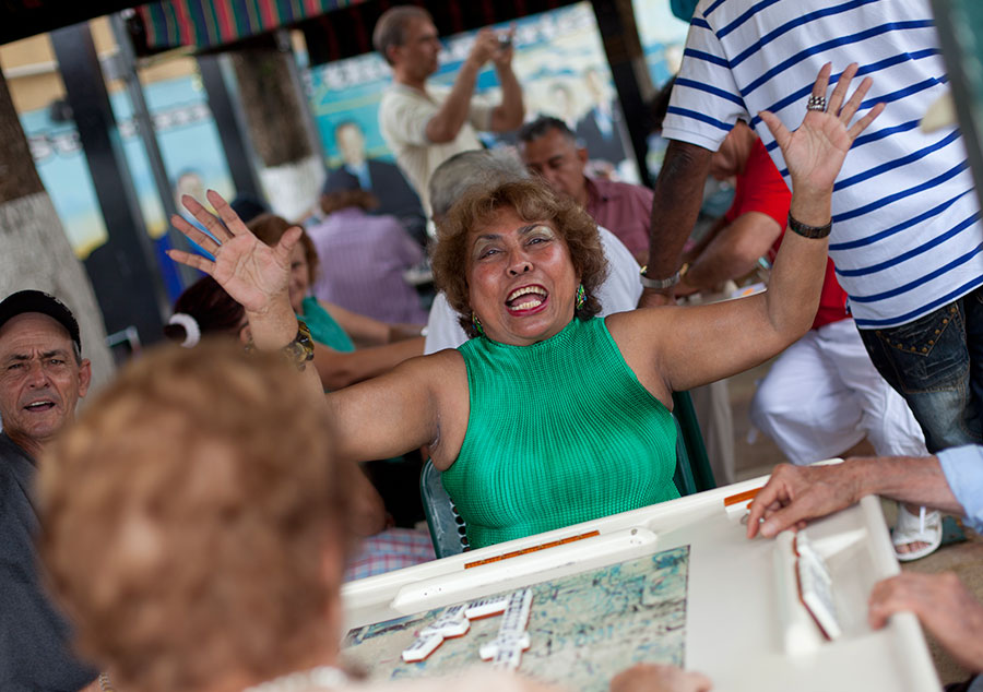 Little Havana: Locals playing dominos