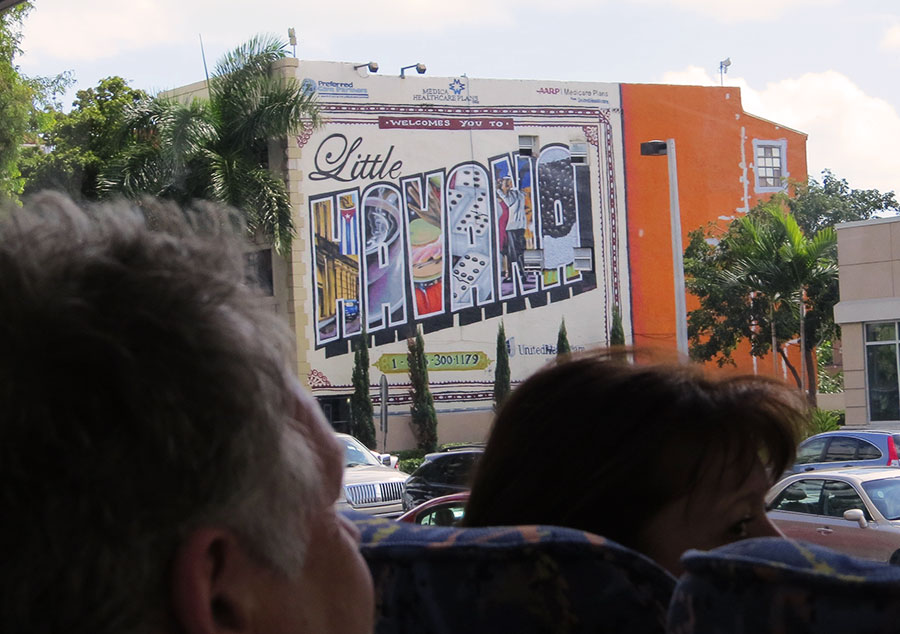 The Bus: The bus arriving to Little Havana